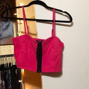 Pink crop top! Forever 21! Size medium